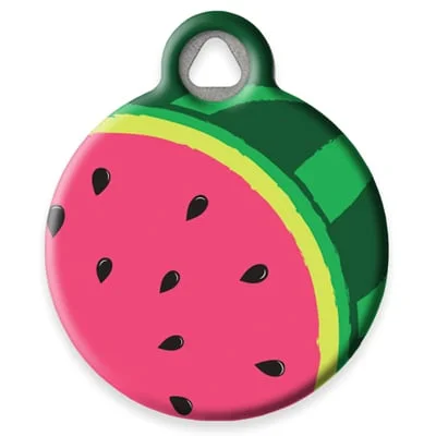 Watermelon Pet ID Tag by Dog tag Art by Lupine Pet