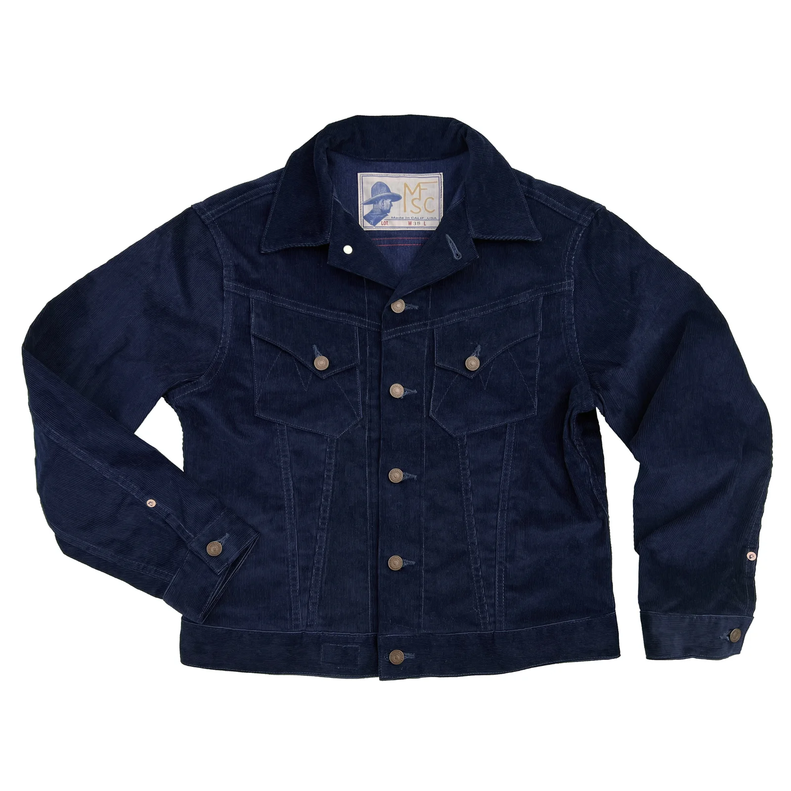 Cowboy Jacket Corduroy - Indigo by Mister Freedom