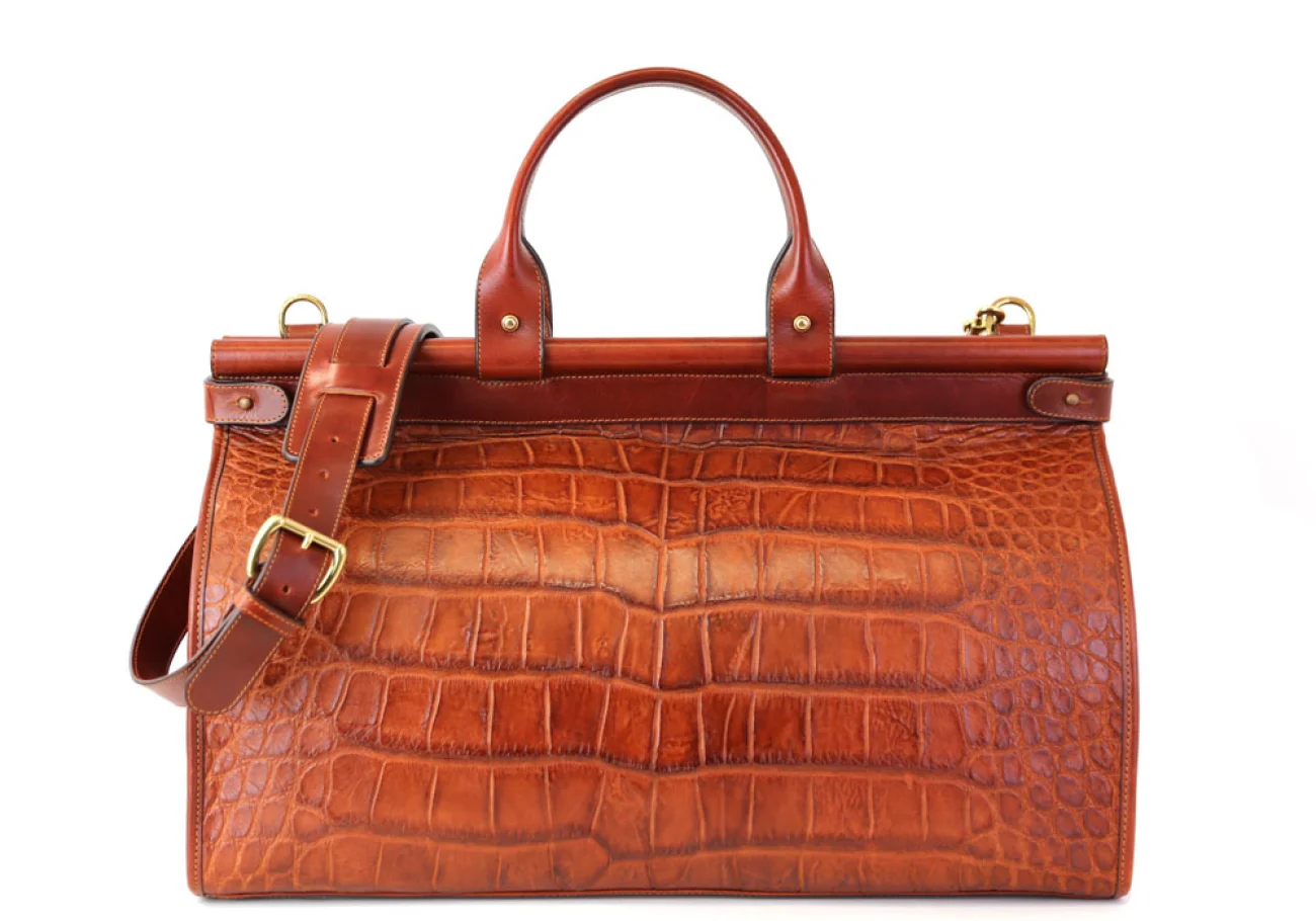 Alligator Carpetbag by Frank Clegg Leatherworks