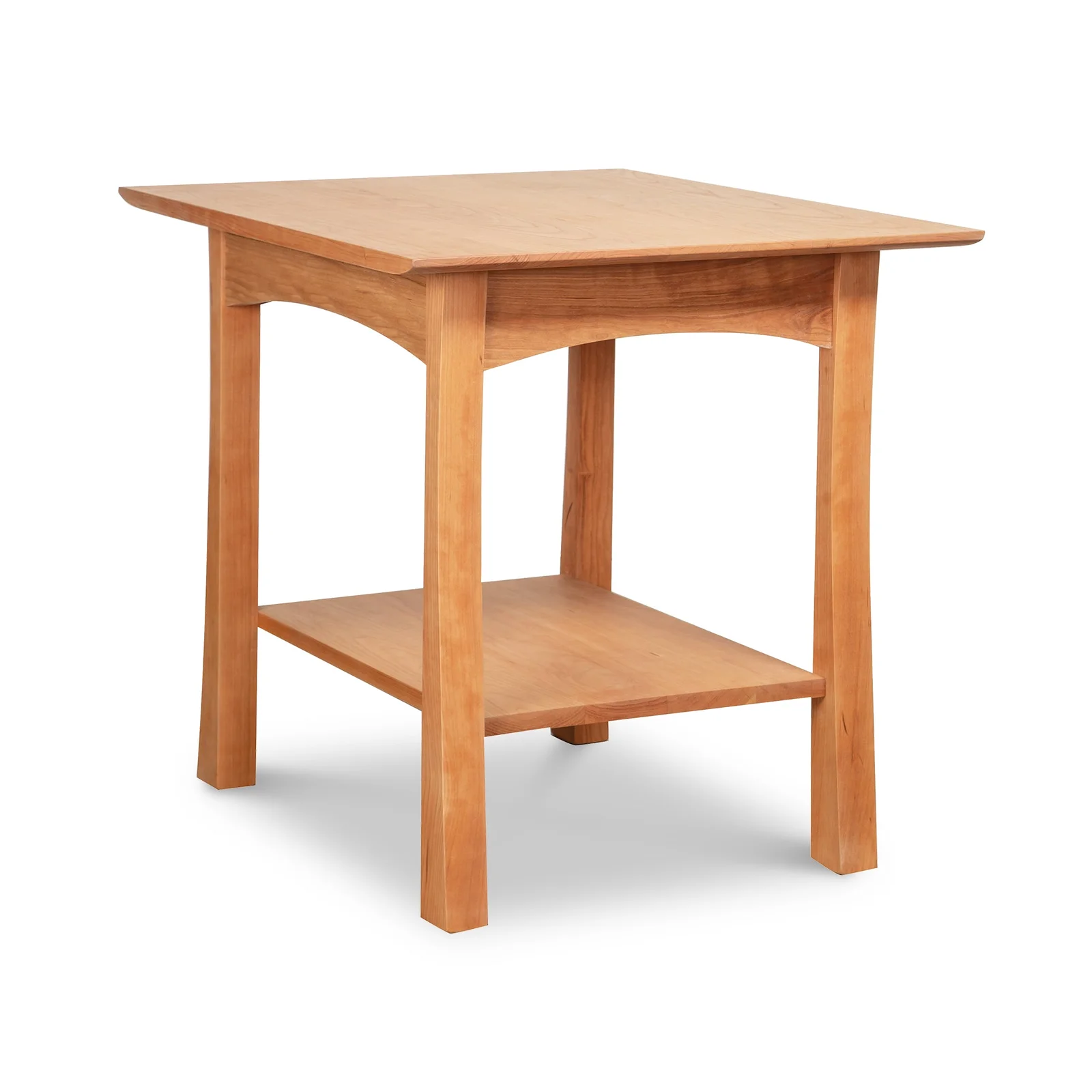 Contemporary Craftsman Lamp Table by Vermont Woods Studios