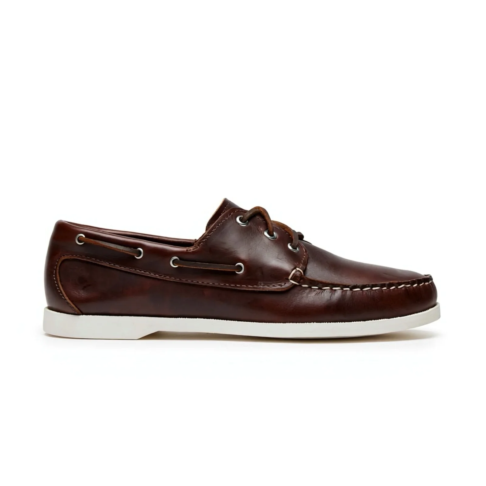 In Stock Men’s Quoddy Head Boat Shoe: Brown by Quoddy