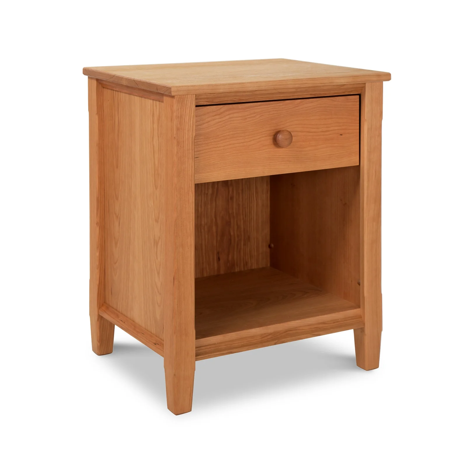 Vermont Shaker 1-Drawer Enclosed Shelf Nightstand by Vermont Woods Studios