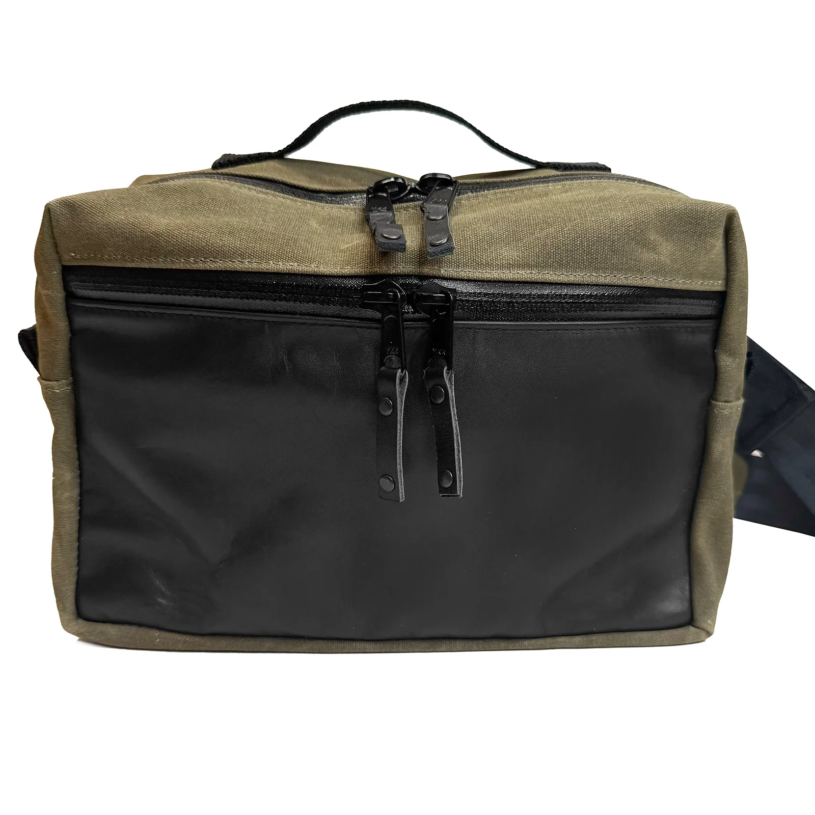 Insidious Jr. Sling / Horween® Essex Rookery Leather x Olive Drab TexWax™ x Autumn Plaid TexWax™ / Ships in 6-10 Weeks by Defy Bags