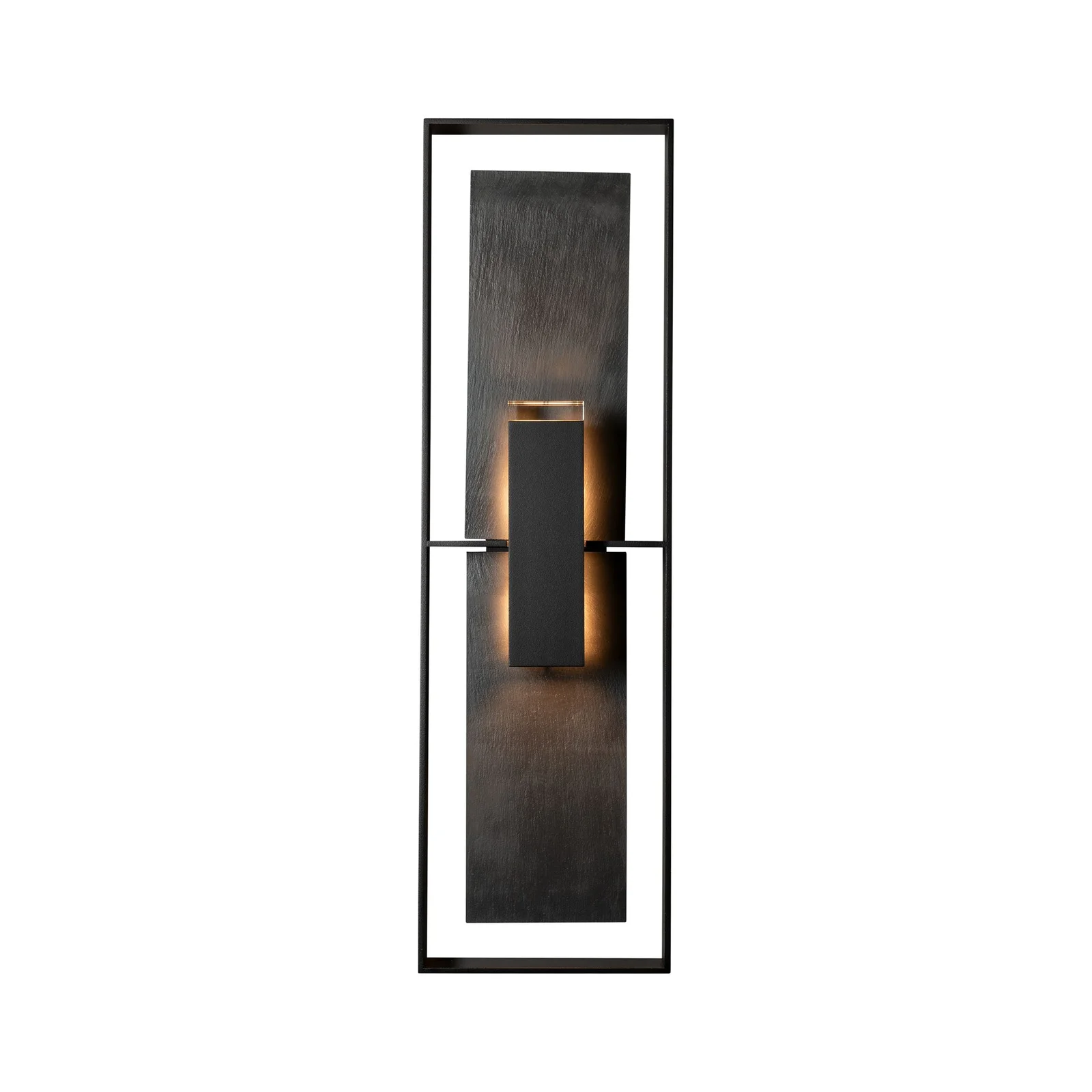 Shadow Box Tall w/Slate Dark Sky Friendly Outdoor Sconce by Vermont Woods Studios