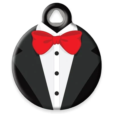 Tuxedo Pet ID Tag by Dog Tag Art by Lupine Pet