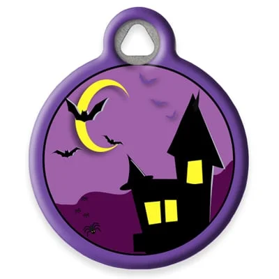 Haunted Pet ID Tag by Dog Tag Art by Lupine Pet