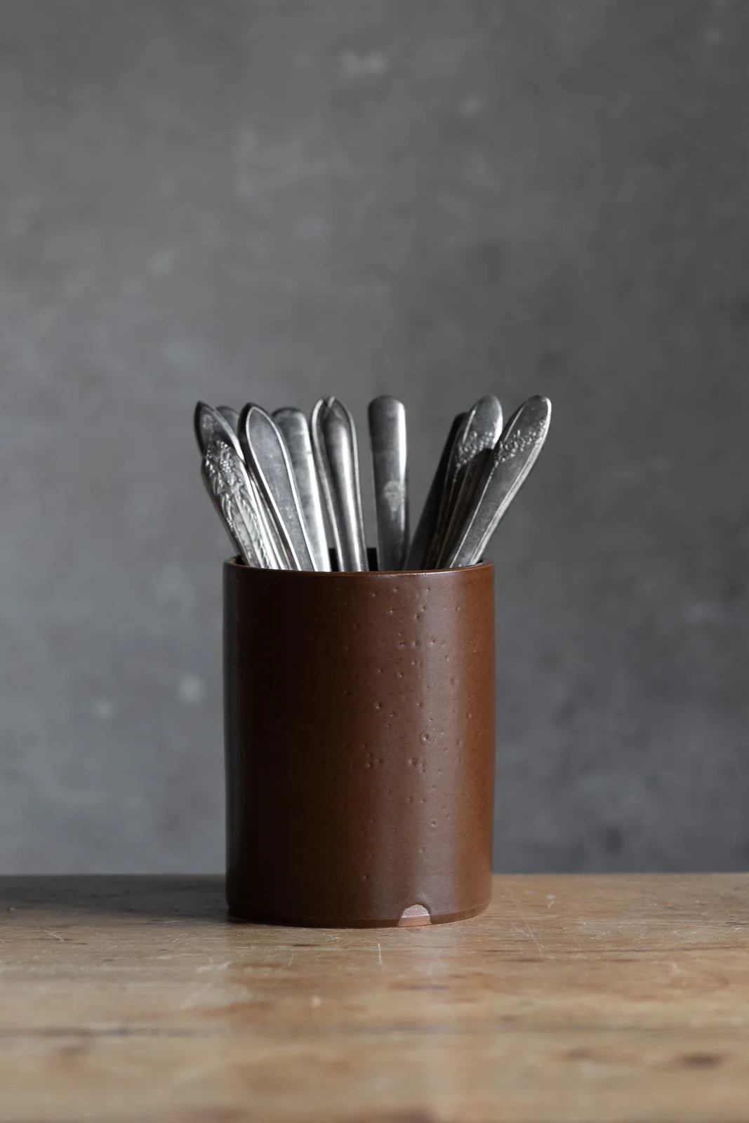 Ceramic Utensil Holder - Bark by Notary Ceramics