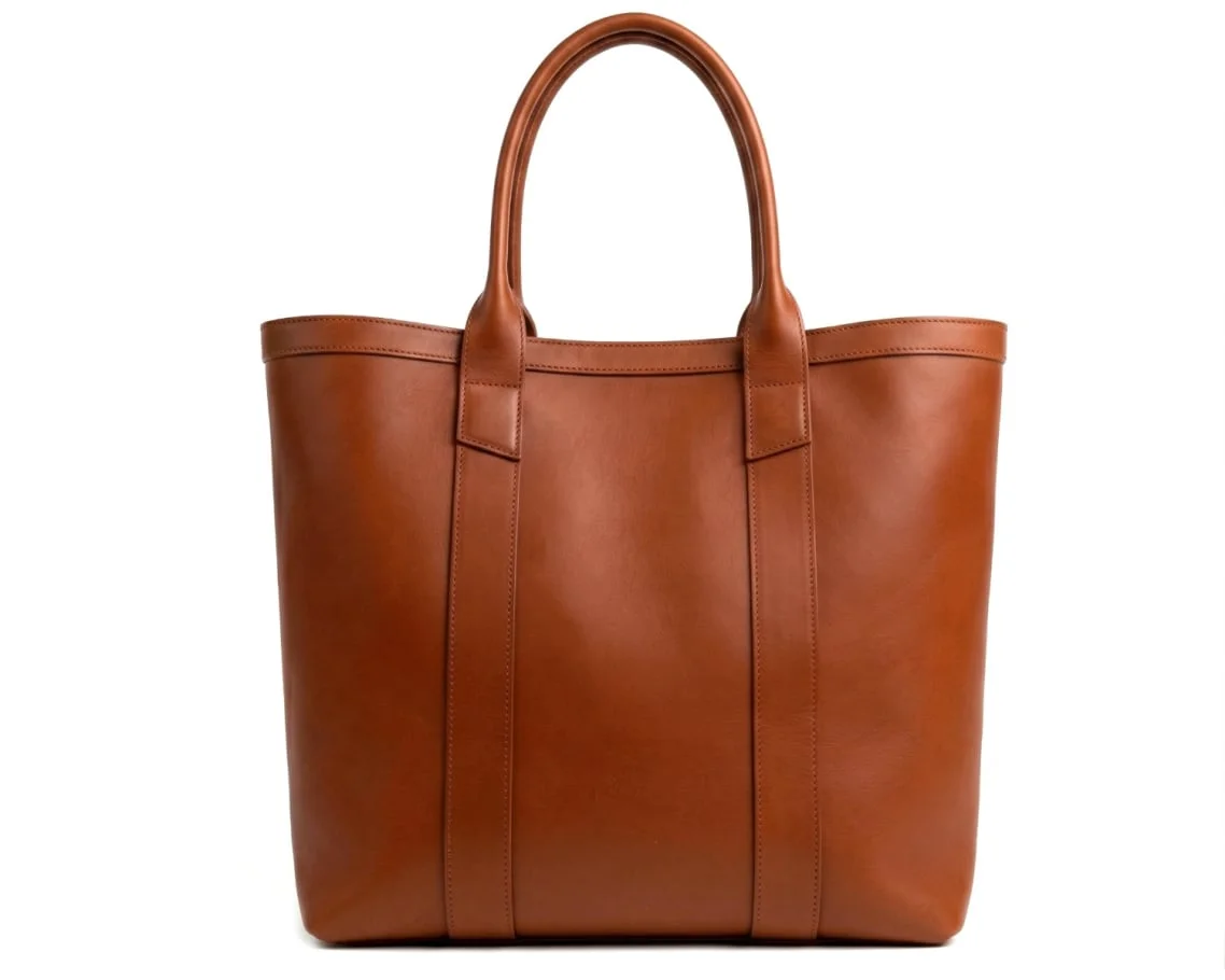 Tall Leather Tote by Frank Clegg Leatherworks