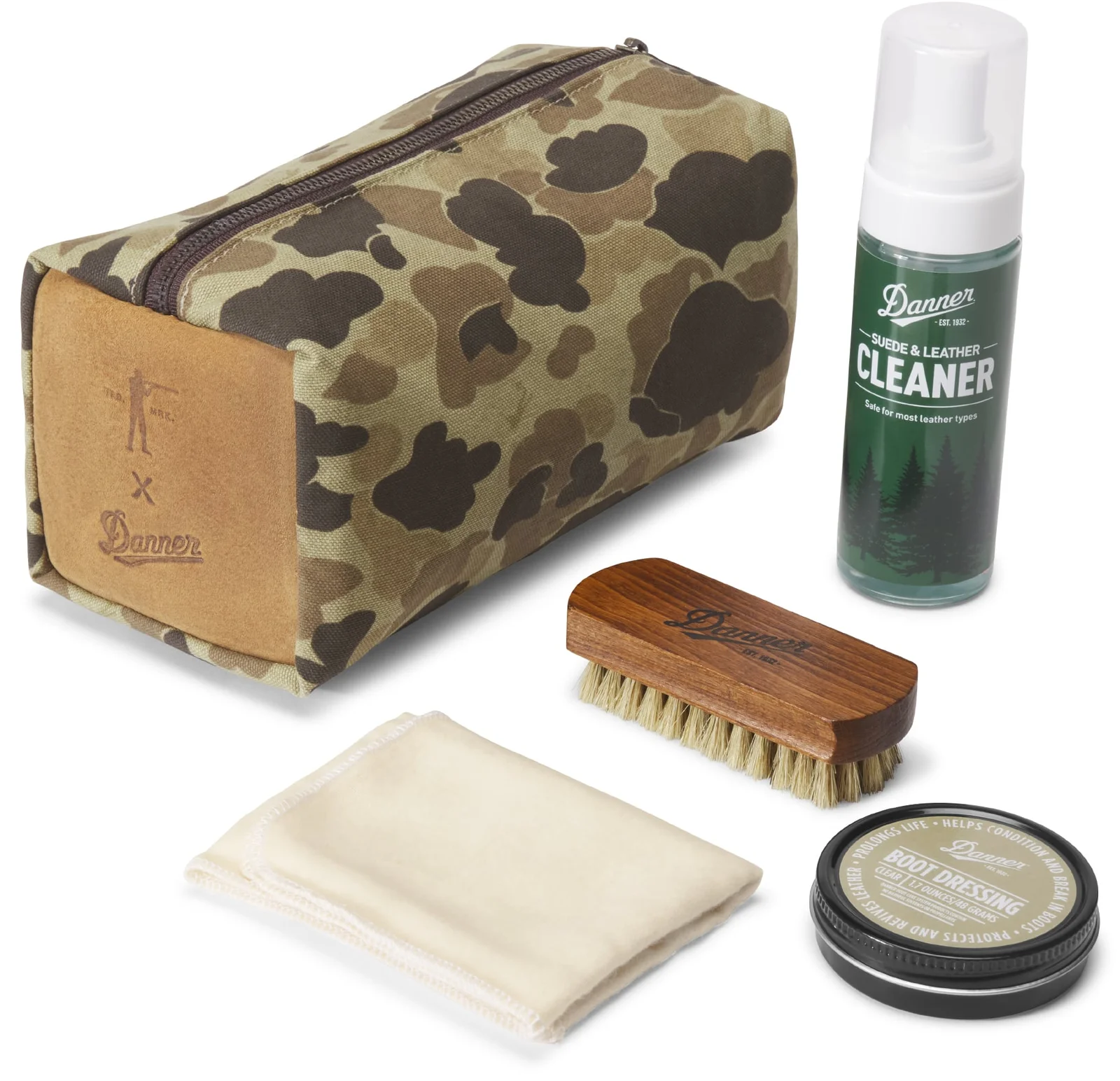 Danner x Ball and Buck Leather Care Dopp Kit - Original Camo by Ball and Buck