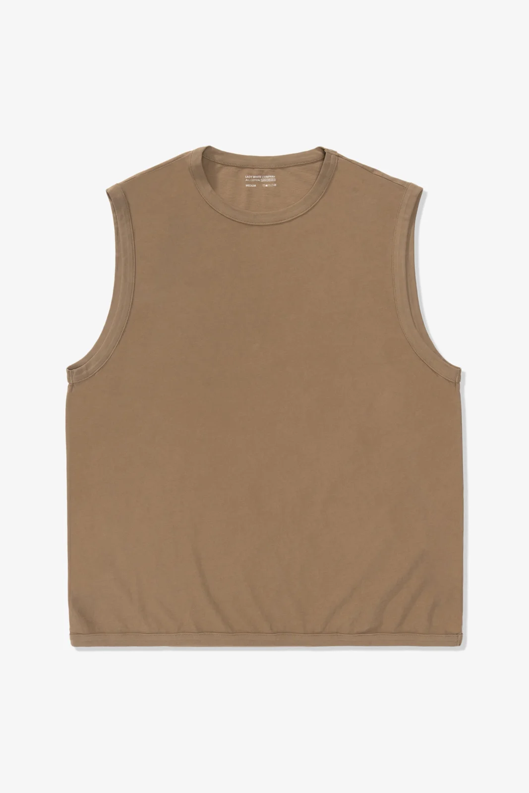 SLEEVELESS T-SHIRT - ELM by Lady White Co.