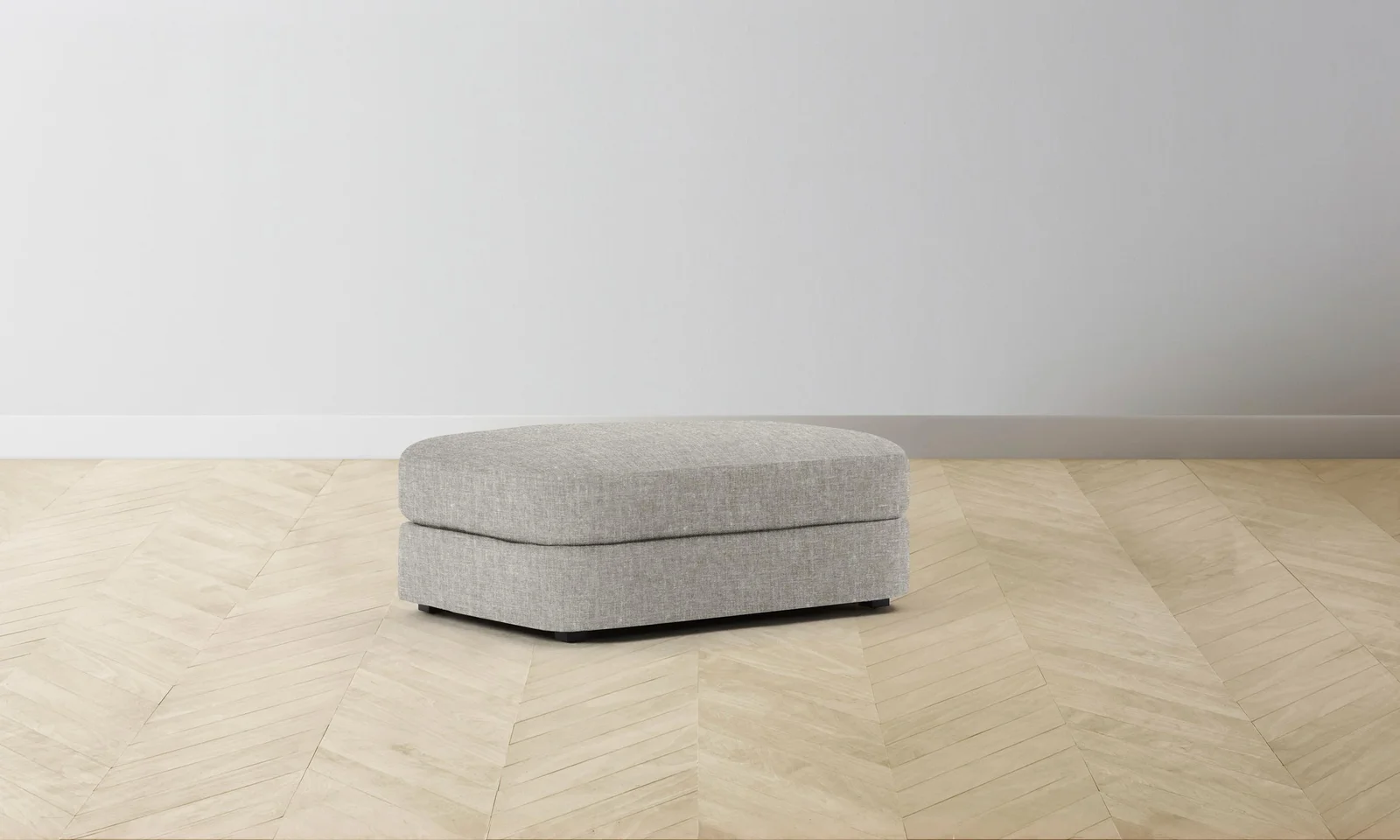 The Varick Ottoman - Heritage Belgian Linen Agate by Maiden Home