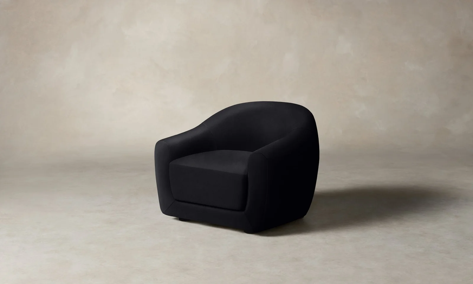 The Oliver Chair - Costa Leather Jet by Maiden Home
