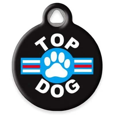 Top Dog Pet ID Tag by Dog Tag Art by Lupine Pet