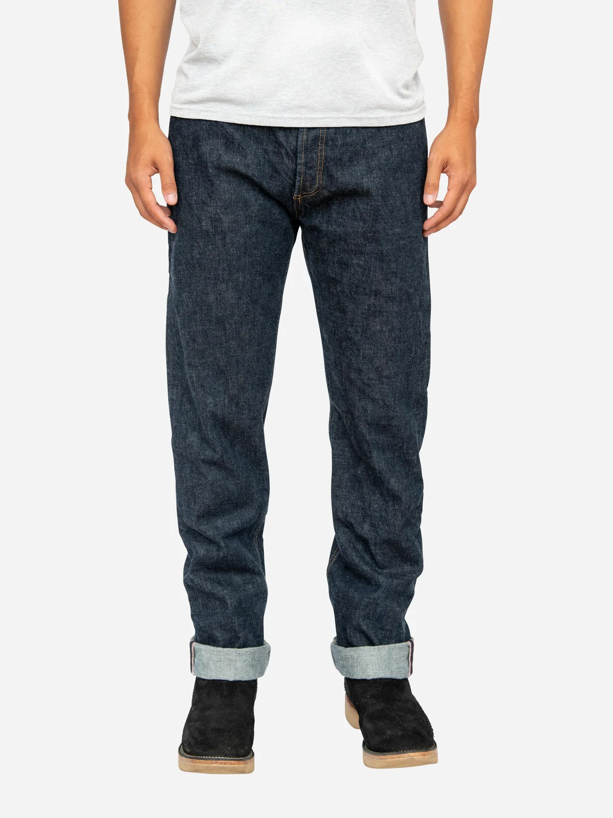 CS-100xk ~ Classic Straight - Rinsed Indigo Kibata by 3sixteen