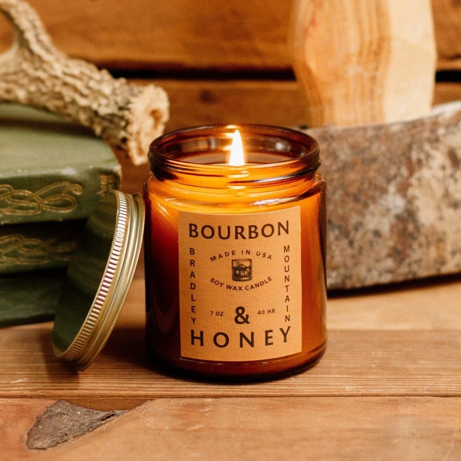 Bourbon & Honey Candle by Bradley Mountain