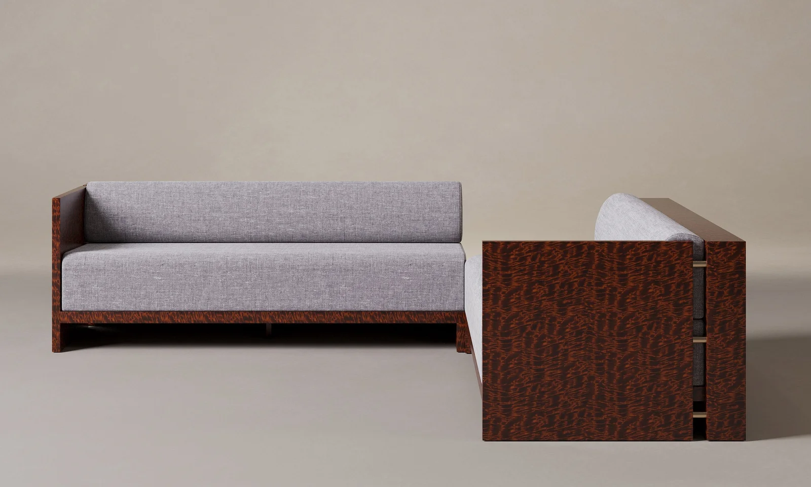 The Brasa Sectional - Heritage Belgian Linen Agate by Maiden Home