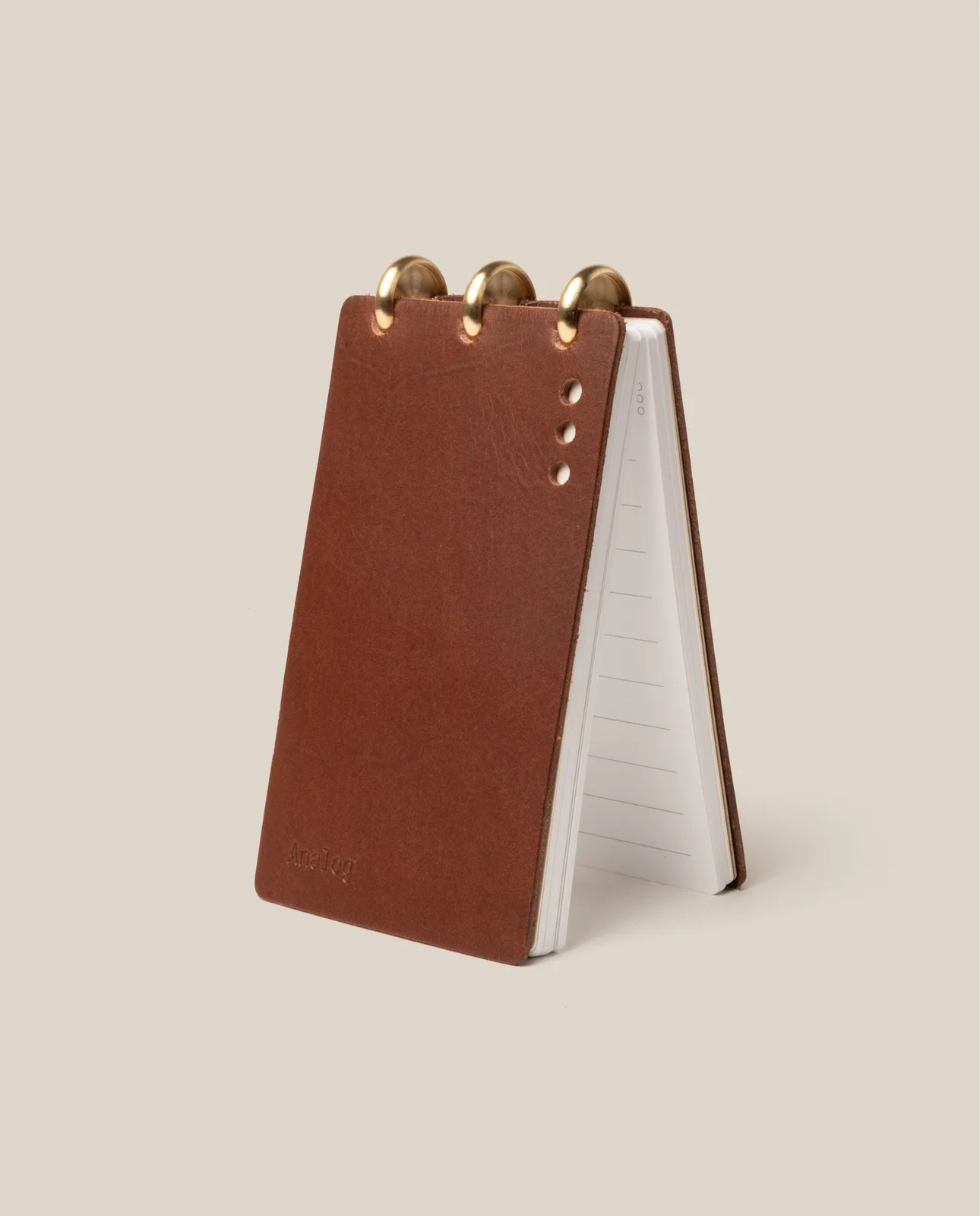 Leather Discbound Analog (Brown) by Ugmonk
