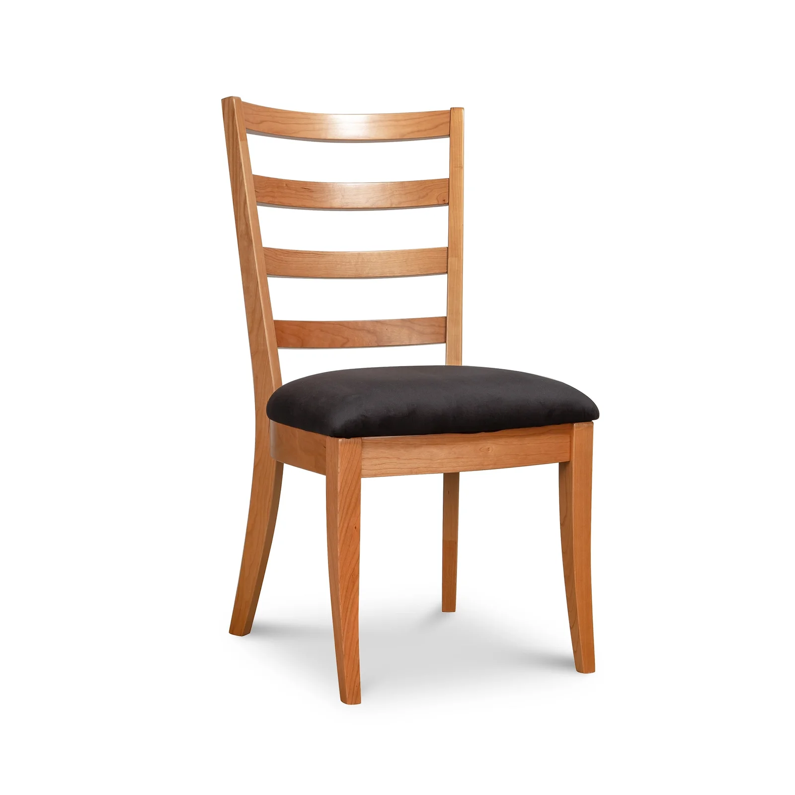 Bromley Ladder-Back Chair with Black Upholstery - Display Model by Vermont Woods Studios