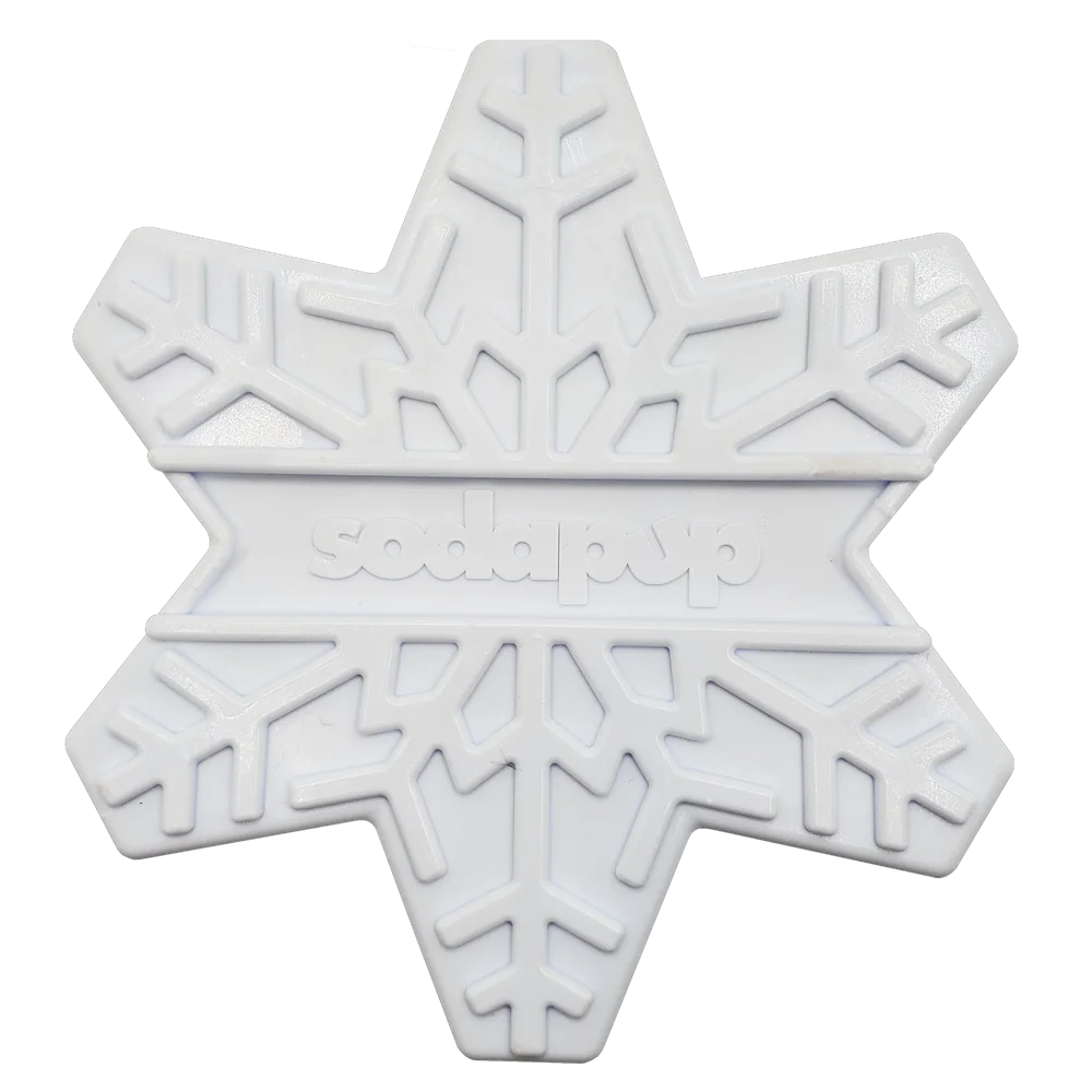 Snowflake Nylon Dog Chew Toy for Aggressive Chewers | USA Made & FDA Compliant by SodaPup