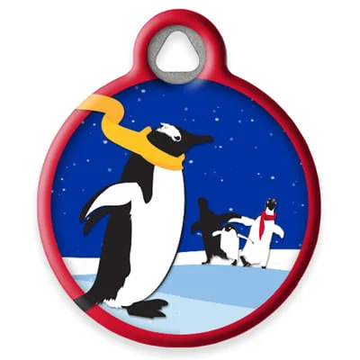 Snow Dance Pet ID Tag by Dog Tag Art by Lupine Pet