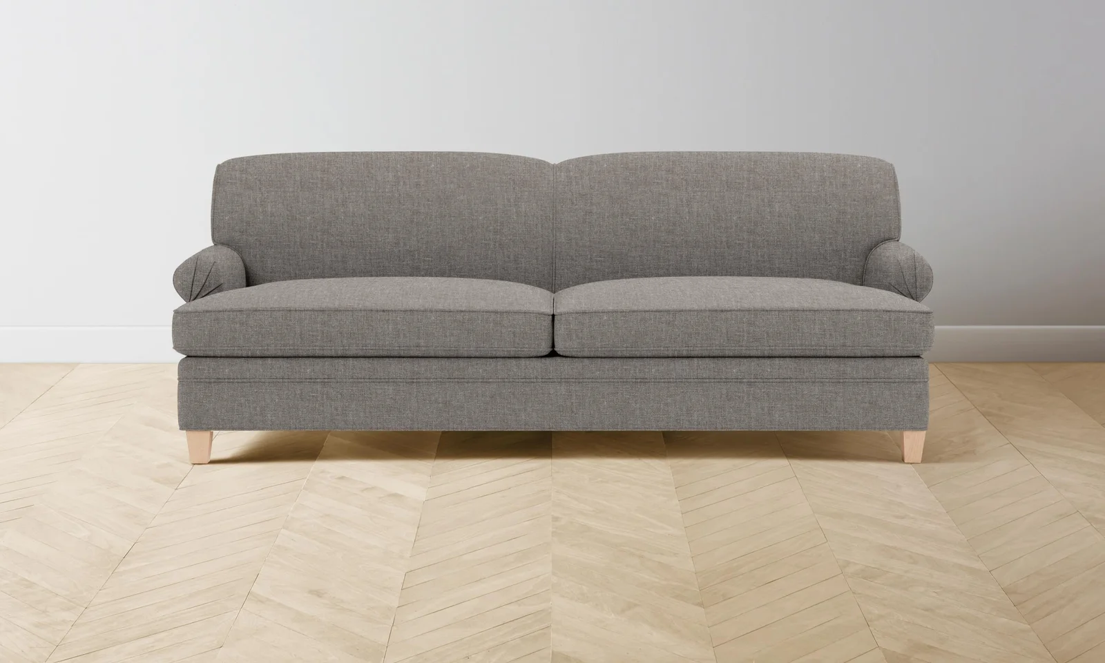 The Carmine Sofa - Heritage Belgian Linen Agate by Maiden Home