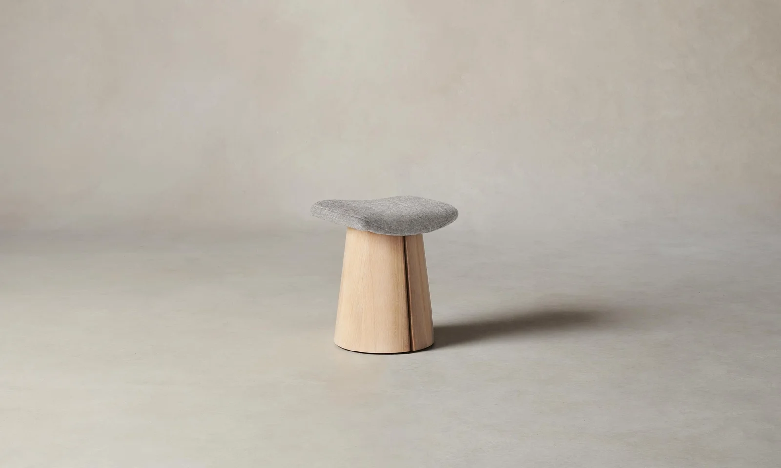 The Weston Stool - Heritage Belgian Linen Agate by Maiden Home