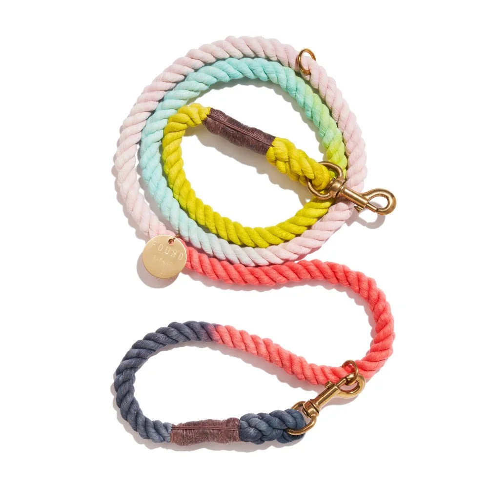 The Claude Cotton Rope Dog Leash | Bronze Bolt Snaps, Adjustable | Found my Animal by Found My Animal