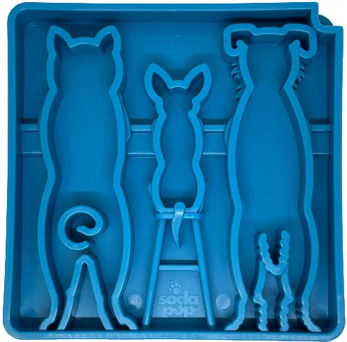 Waiting Dogs eTray - Shallow Slow Feeder Bowl for Enrichment | USA Made by SodaPup