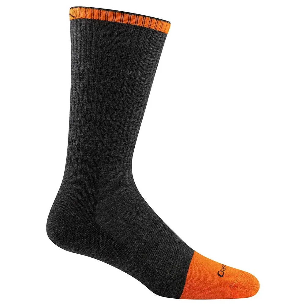 Darn Tough Steely- ORANGE Graphite Sock ....Made in the USA by Hoffman Boots
