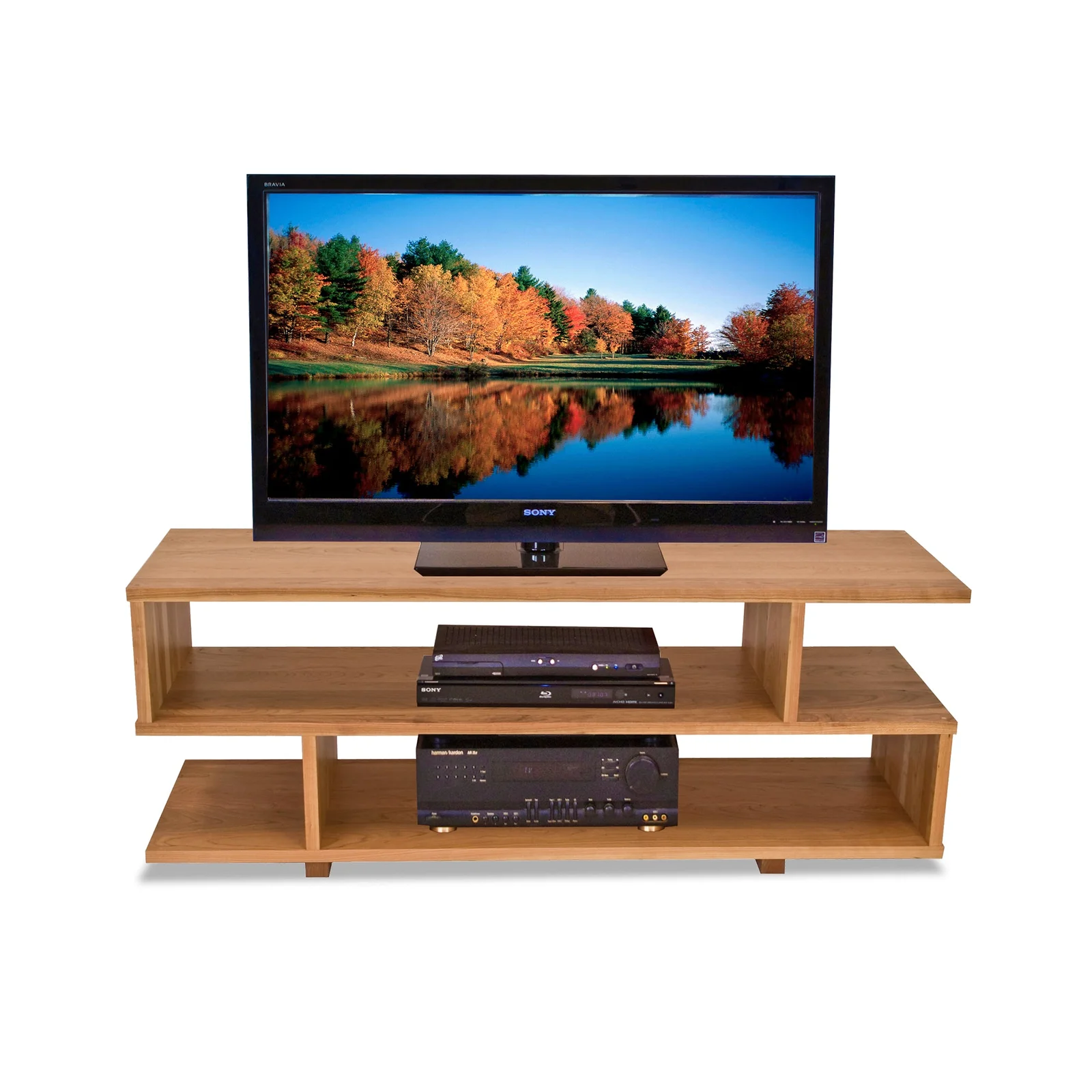 New York Contemporary TV Stand #3 by Vermont Woods Studios