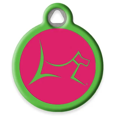 Bermuda Pink Pet ID Tag by Dog Tag Art by Lupine Pet