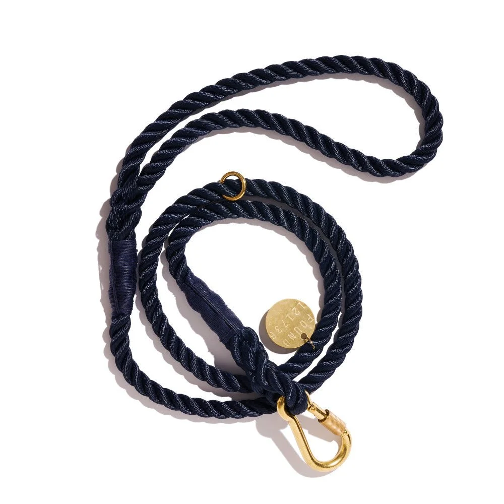 Navy Rope Leash, Standard by Found My Animal