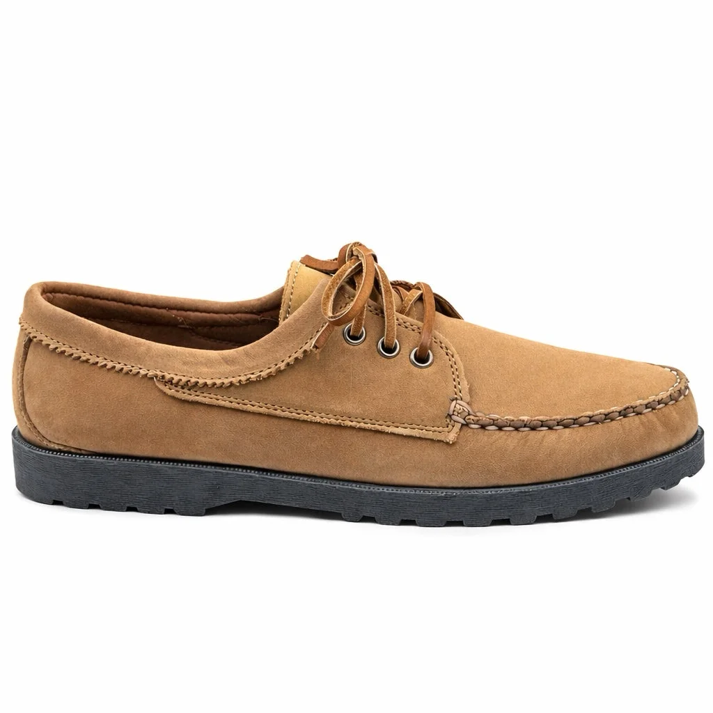 In Stock Men's Blucher: Balsam Charcoal CL by Quoddy