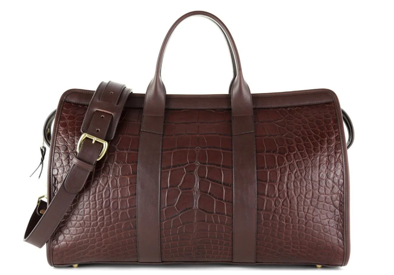American Alligator Duffle by Frank Clegg Leatherworks