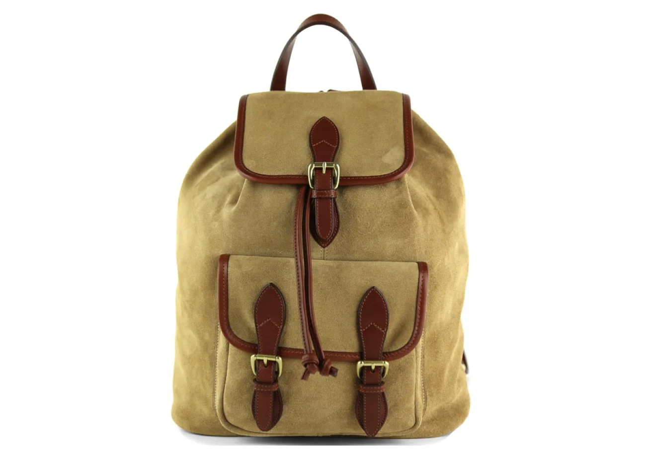 Suede Classic Backpack by Frank Clegg Leatherworks