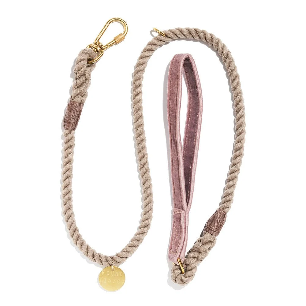 Rose Washable Velvet Animal Leash by Found My Animal