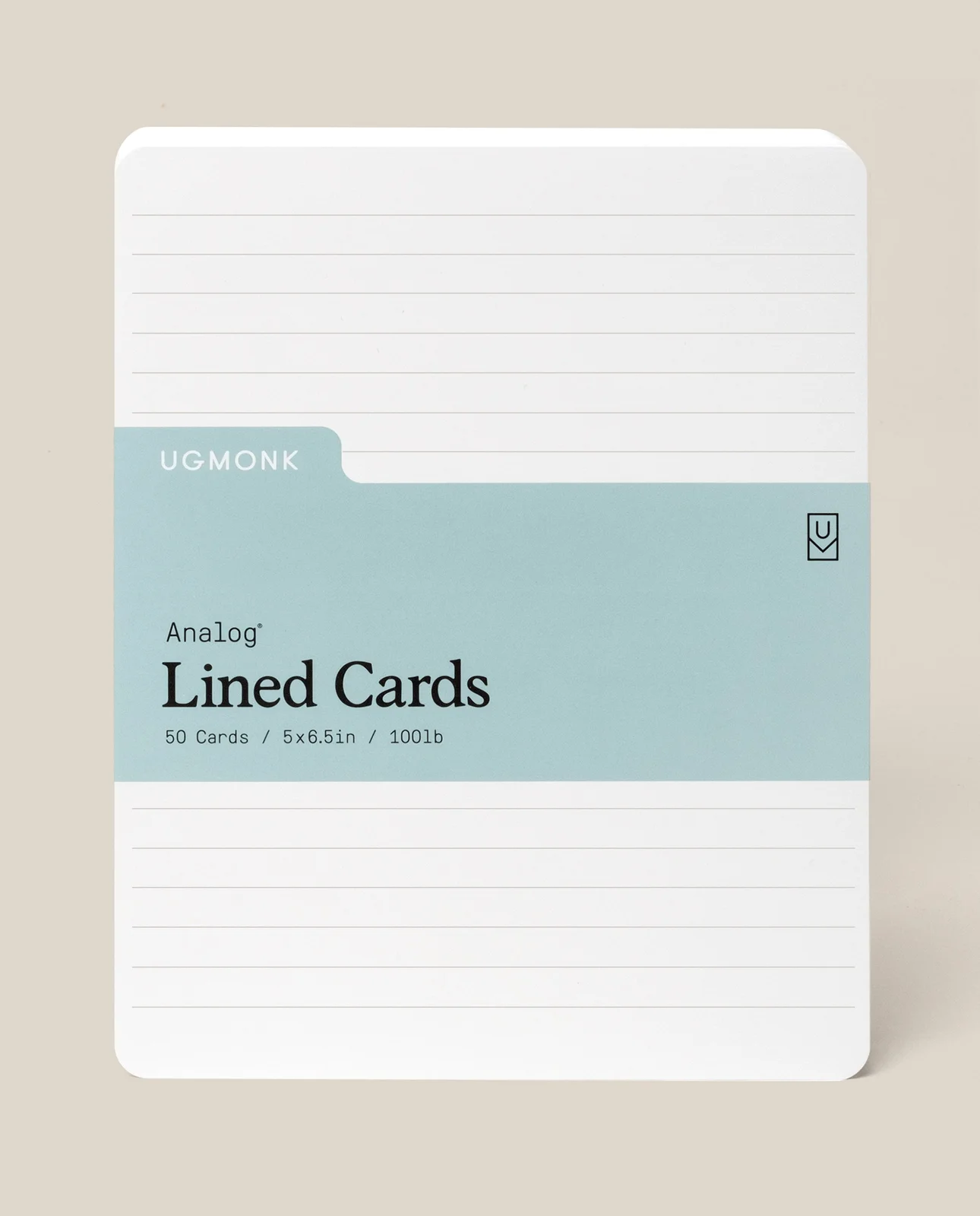 Analog Lined Cards - Large by Ugmonk