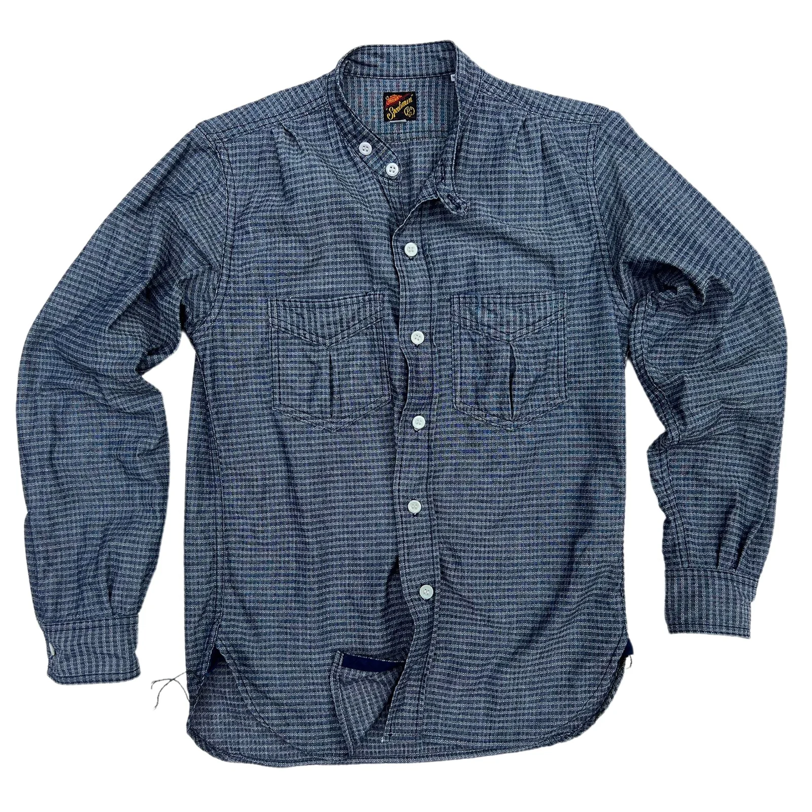 “HOMESTEADER” Shirt - Indigo Jacquard by Mister Freedom