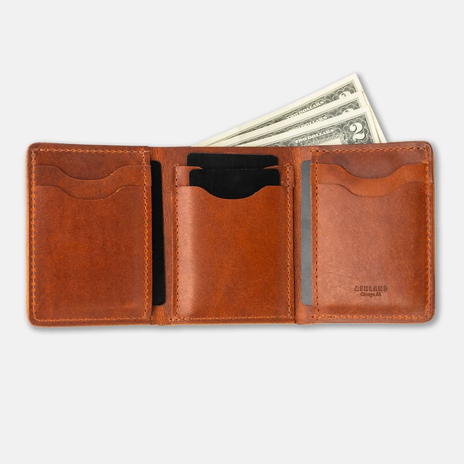 Trifold Leather Wallet by Ashland Leather