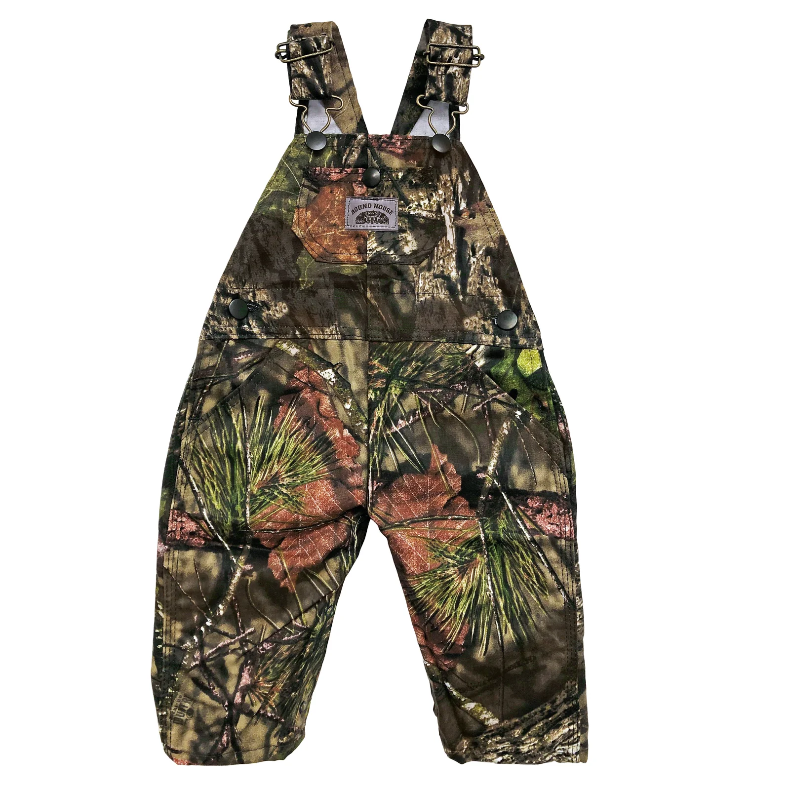 #177 Mossy Oak Break-Up Kids BIB OVERALL Made in USA by Round House