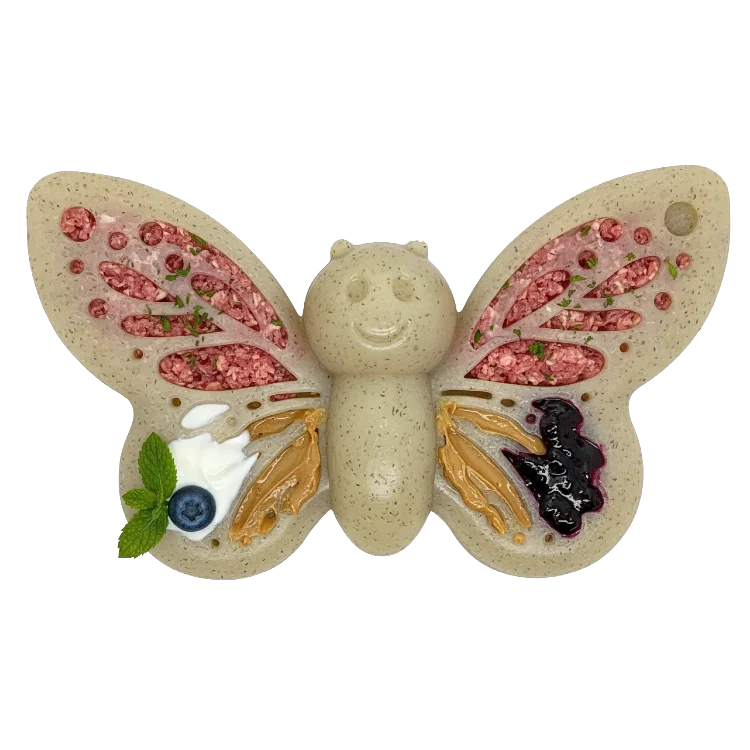 Butterfly Nylon Chew & Enrichment Toy | 2-in-1 for Aggressive Chewers | SodaPup by SodaPup