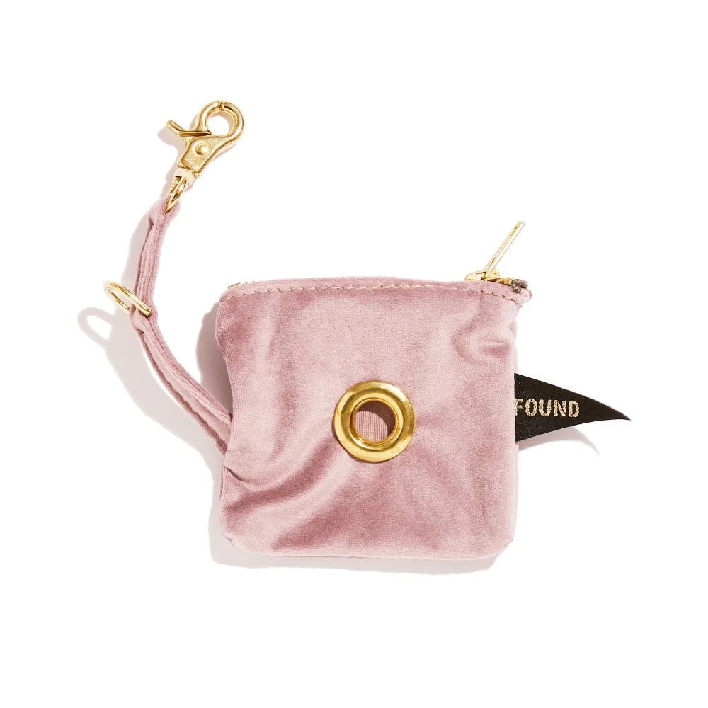 Rose Velvet Poop Bag Pouch by Found My Animal