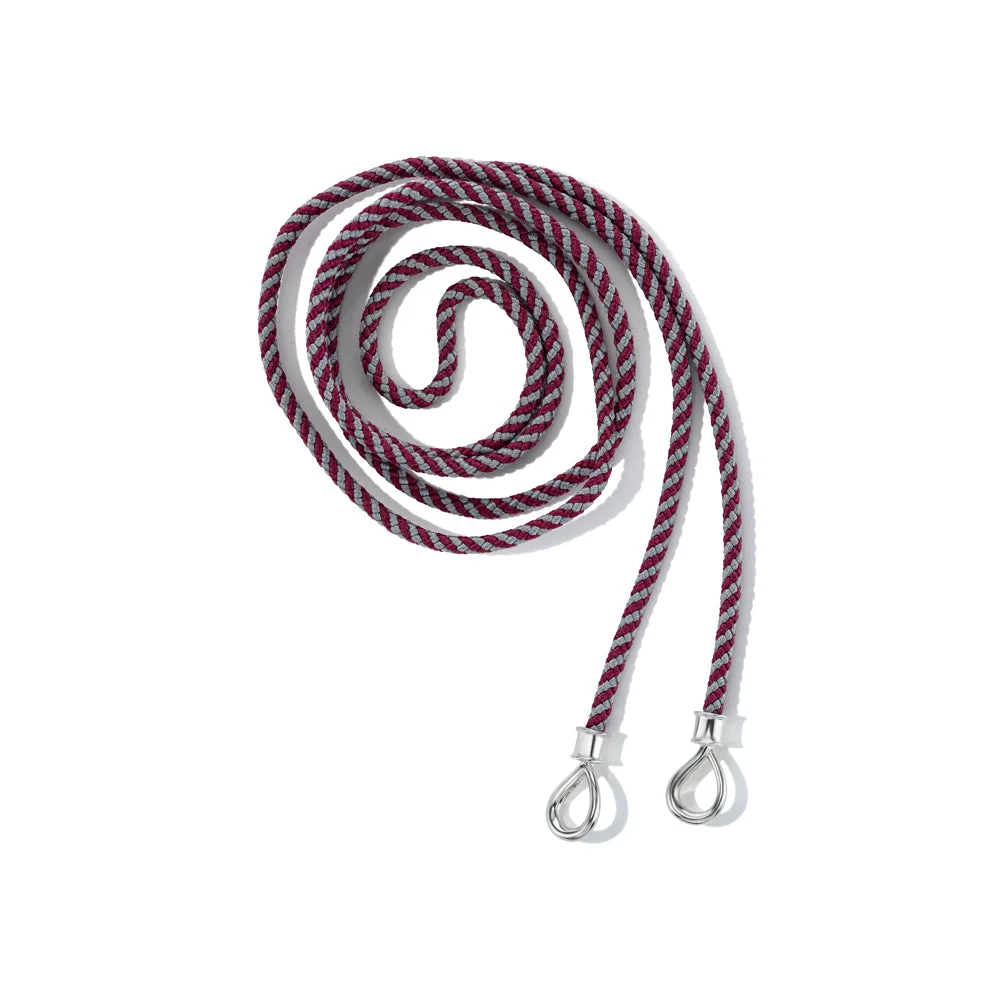 The String Project Necklace with Silver Loops by Marla Aaron