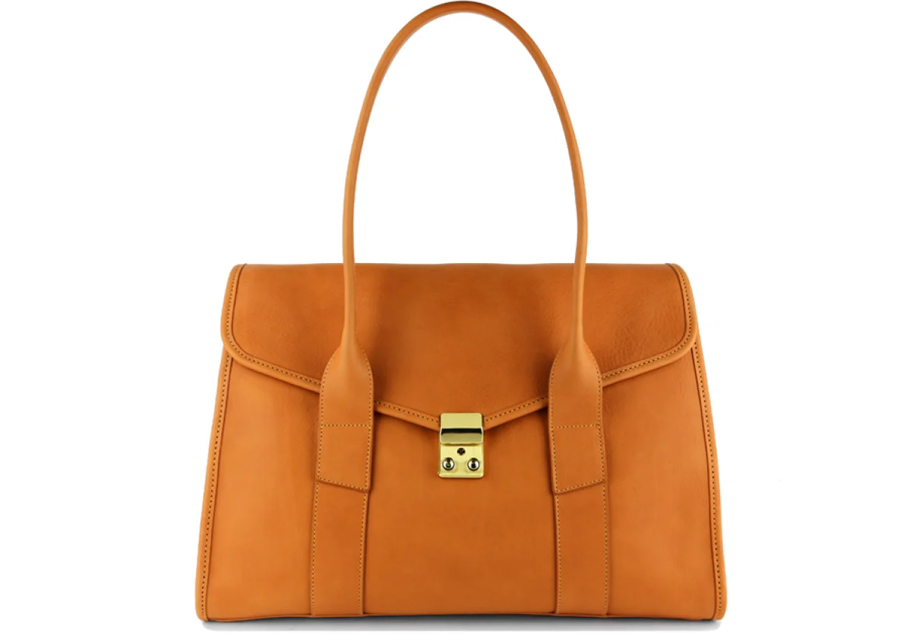 Signature Lock Satchel by Frank Clegg Leatherworks