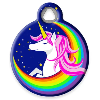 Magic Unicorn Pet ID Tag by Dog Tag Art by Lupine Pet