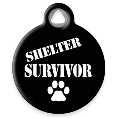Shelter Survivor Pet ID Tag by Dog Tag Art by Lupine Pet