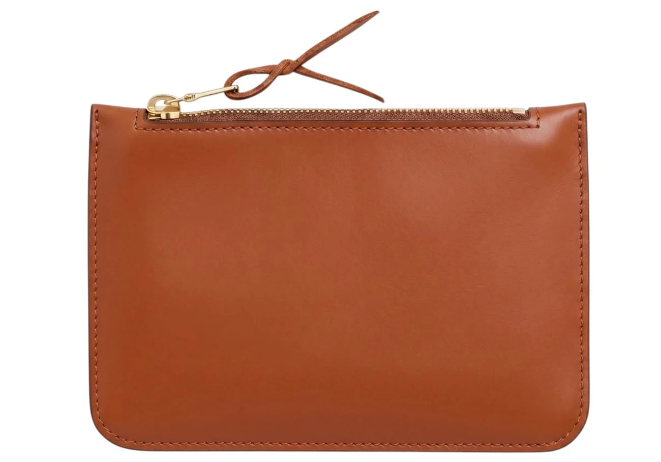 Small Leather Zipper Pouch by Frank Clegg Leatherworks