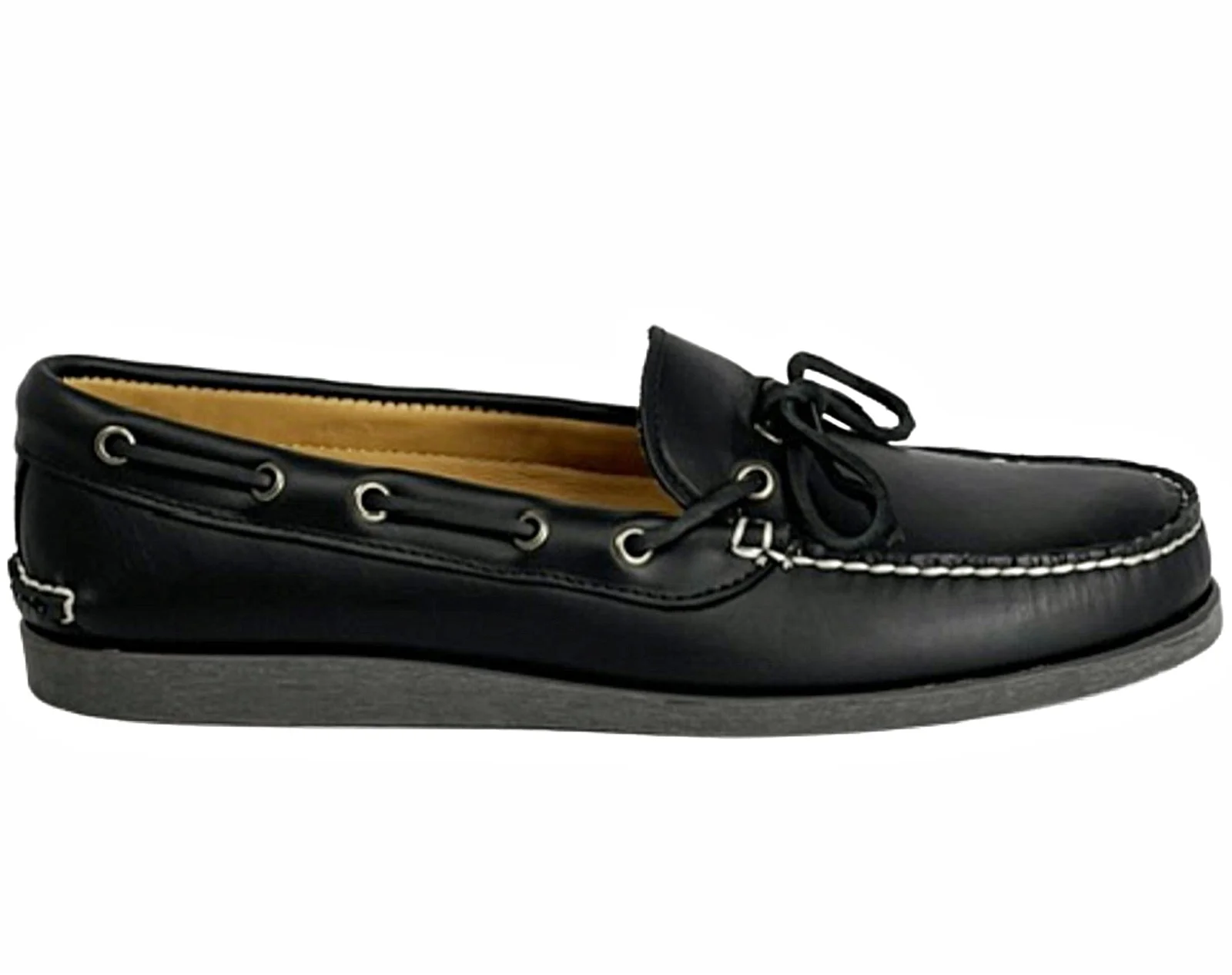 Men’s European Edition Canoe Shoe: Black by Quoddy