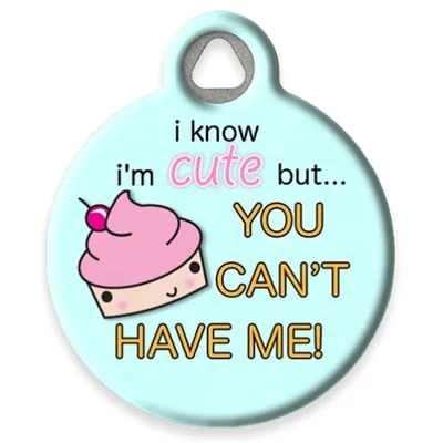 Cute as a Cupcake Pet ID Tag by Dog Tag Art by Lupine Pet