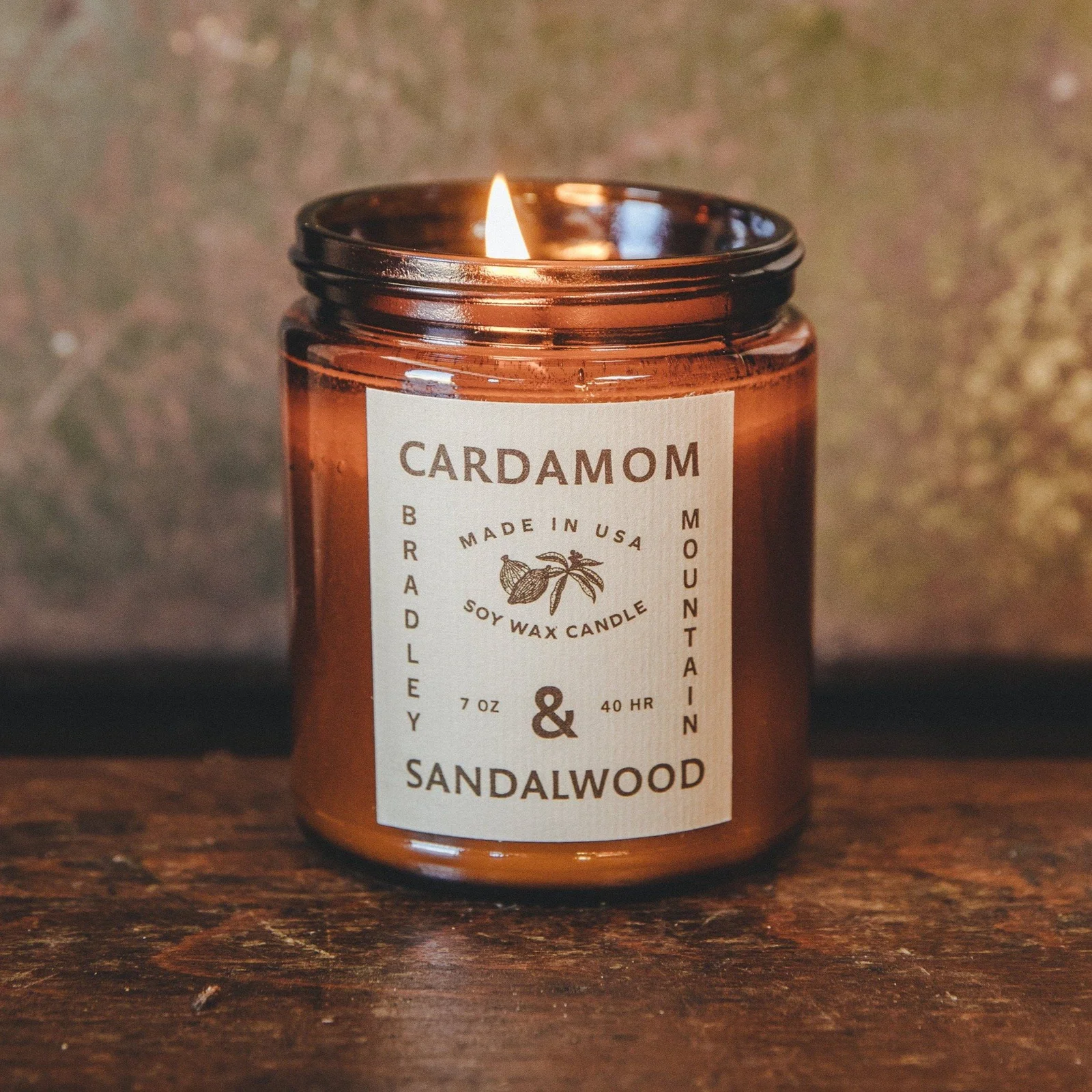 Cardamom & Sandalwood Candle by Bradley Mountain
